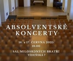 Absolventský koncert v sále Milosrdných bratří 